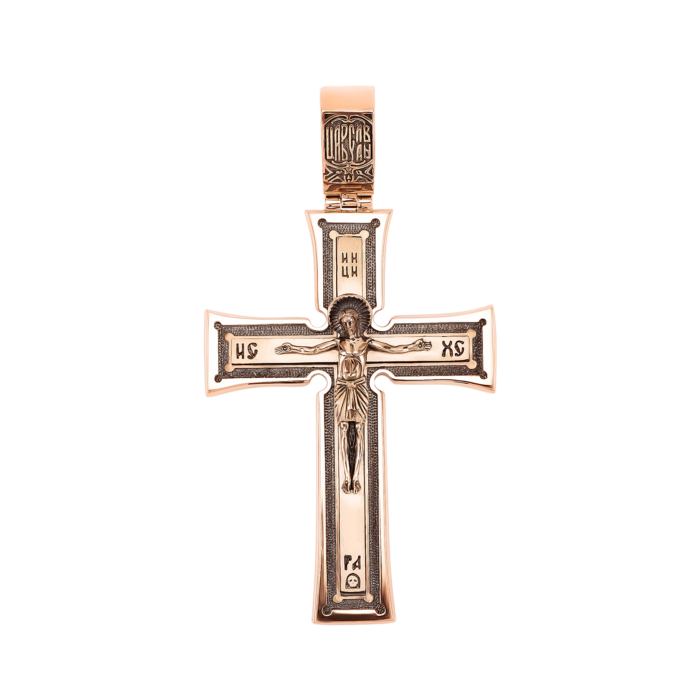 Золотий хрестик. Розп'яття Христове. Артикул UG5ЗК24
