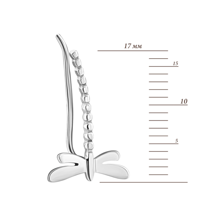 Золотые сережки-каффы.Артикул UG5200413110201