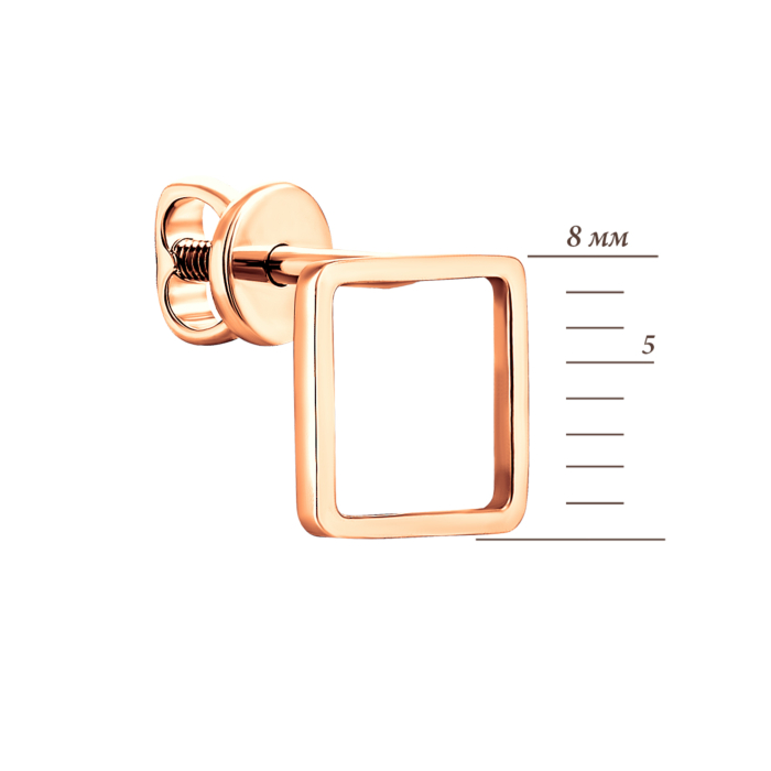 Золоті пусети Геометрія. Артикул UG5С0427G