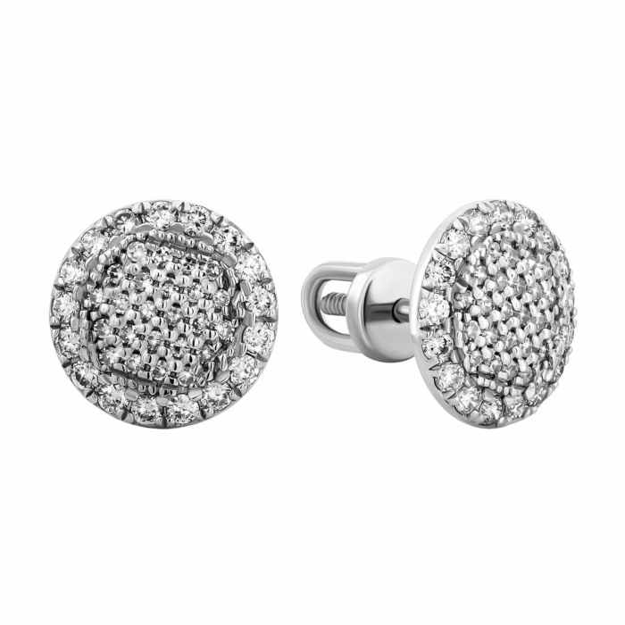 Золоті пусети з діамантами. Артикул UG52105336202