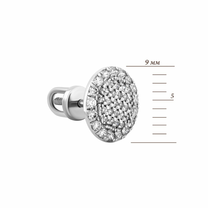 Золоті пусети з діамантами. Артикул UG52105336202