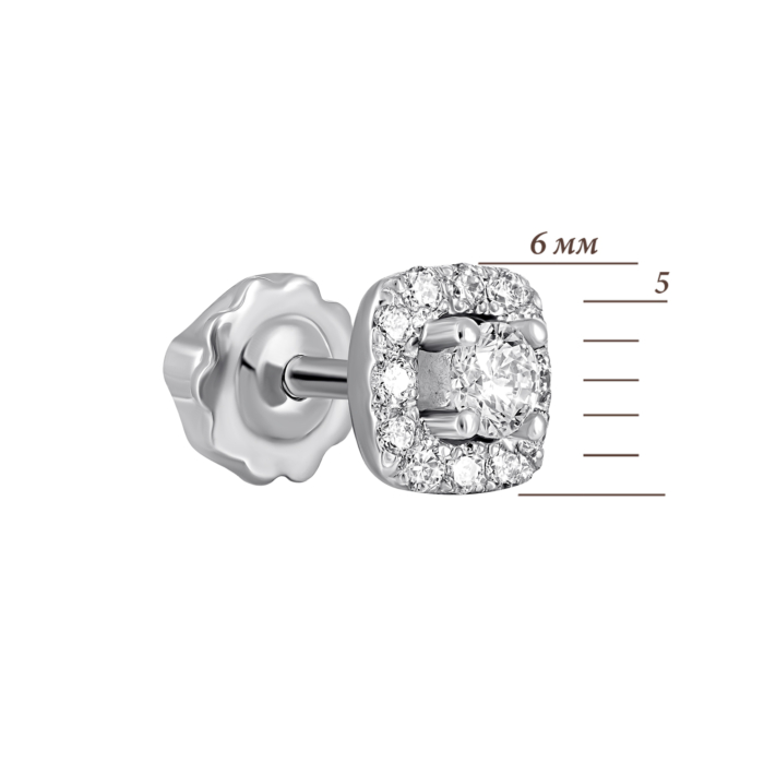 Золоті пусети з діамантами. Артикул UG522955/1