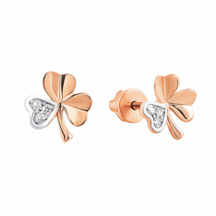 Золотые пуссеты с бриллиантами. Артикул UG5880346-СП