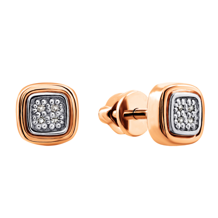 Золоті пусети з діамантами. Артикул UG5880378-СП