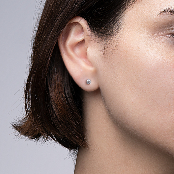 Золоті пусети з діамантами. Артикул 51896/3б