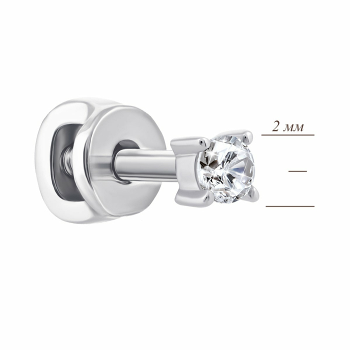 Золоті пусети з діамантами. Артикул UG5Сz7315/1G