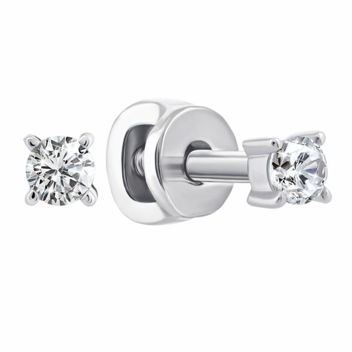 Золоті пусети з діамантами. Артикул UG5Сz7315/1G