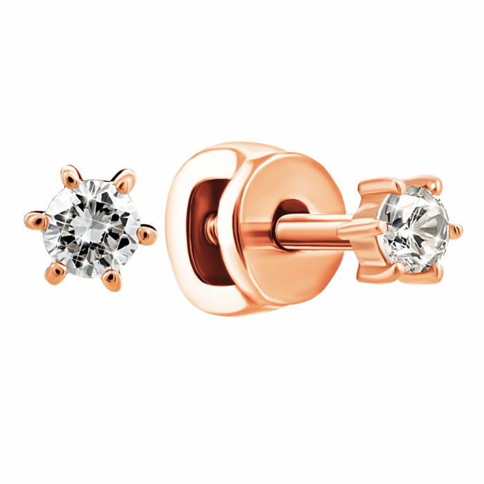 Золоті пусети з діамантами. Артикул UG5Сz7316G