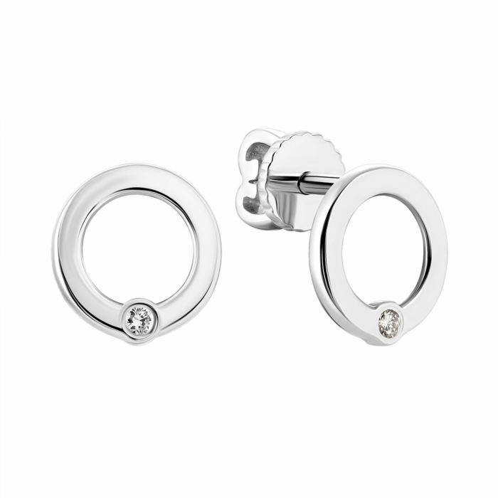 Золоті пусети з діамантами. Артикул UG5Сz7622/1G