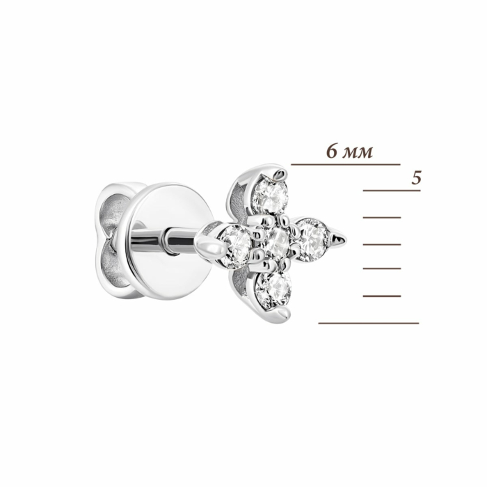 Золоті пусети з діамантами. Артикул UG5Сz7639/1G