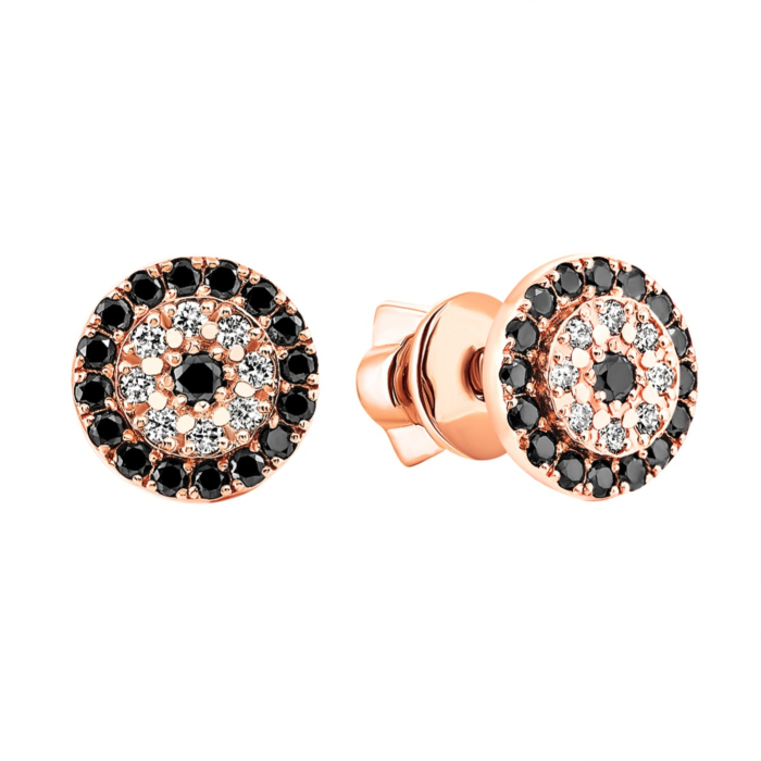 Золотые пуссеты с бриллиантами. Артикул UG5ЗК2002