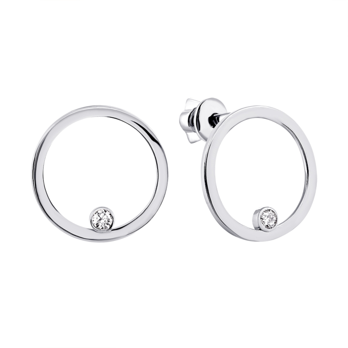 Золоті пусети з діамантами. Артикул UG5ЗК2010/1