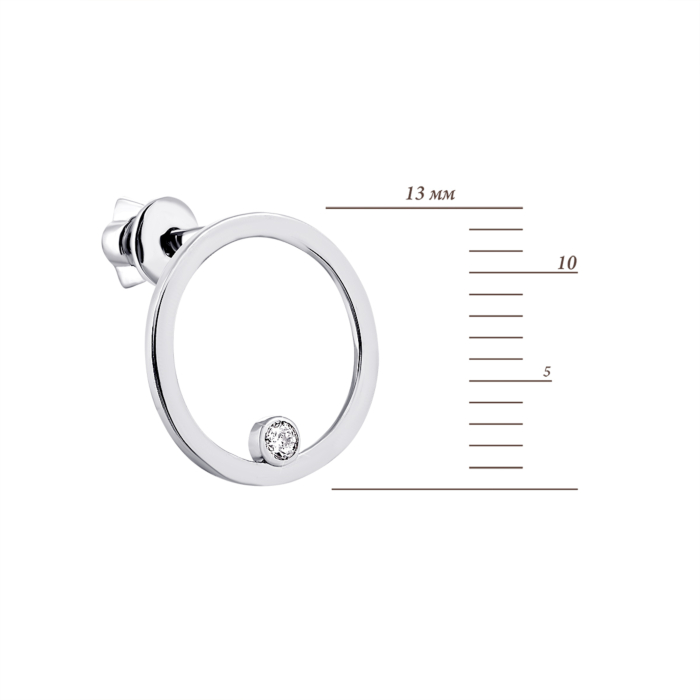 Золоті пусети з діамантами. Артикул UG5ЗК2010/1