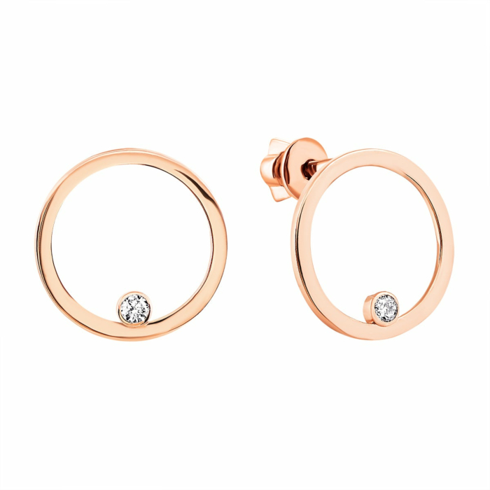 Золоті пусети з діамантами. Артикул UG5ЗК2010