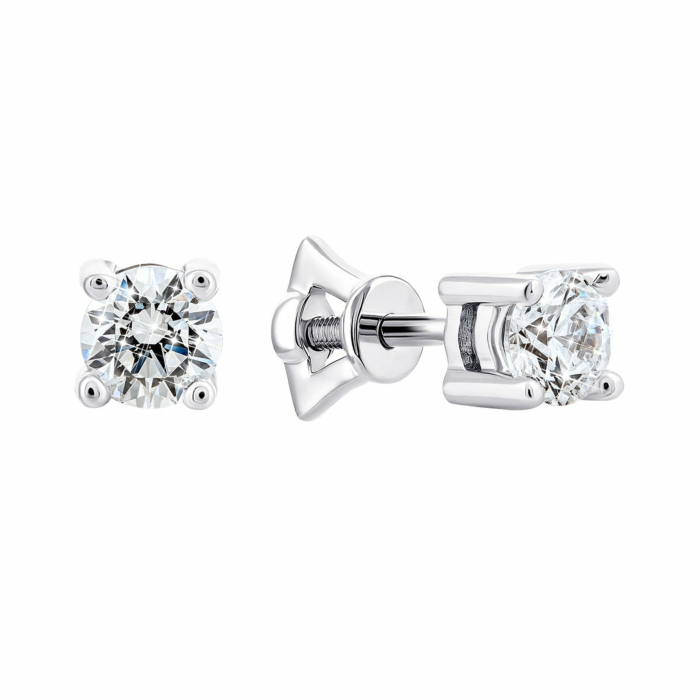 Золоті пусети з фіанітами S. Артикул UG5С4008/1G Sw