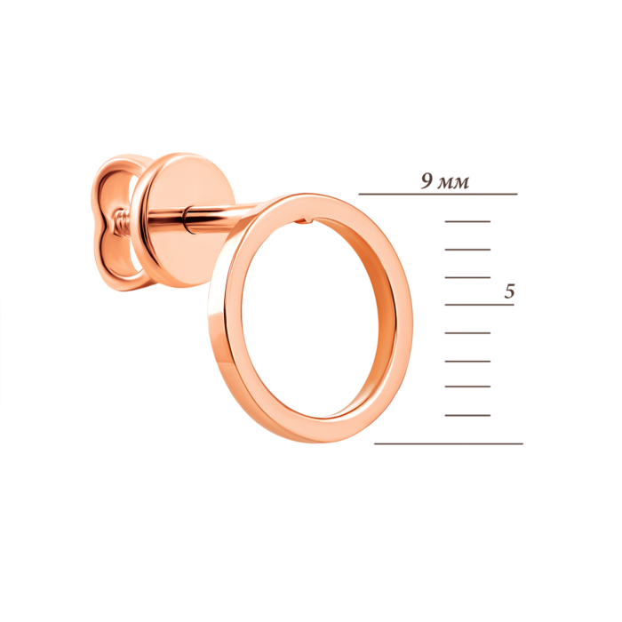 Золоті пусети Геометрія. Артикул UG5С0426G