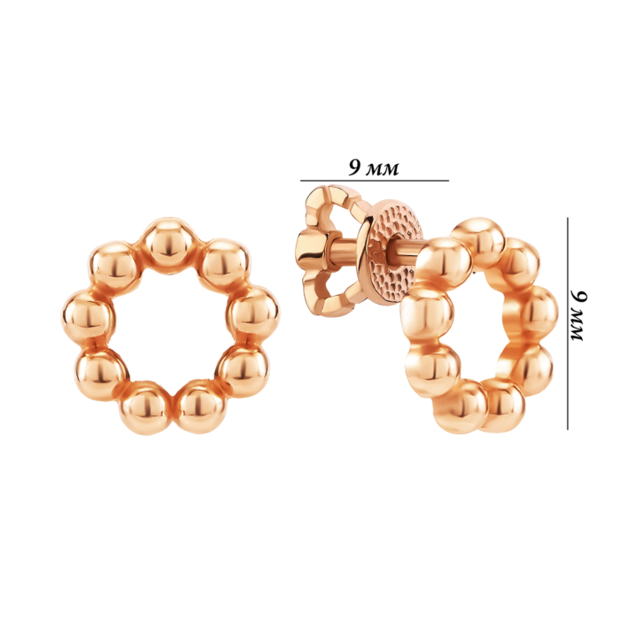 Золотые пусеты. Артикул UG5СП948и