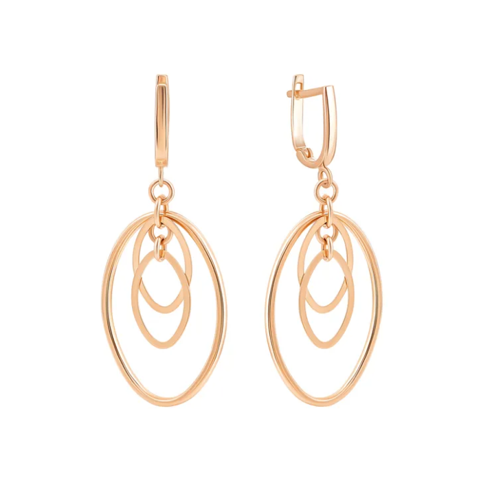 Золоті сережки-підвіски. Артикул UG52/10/115