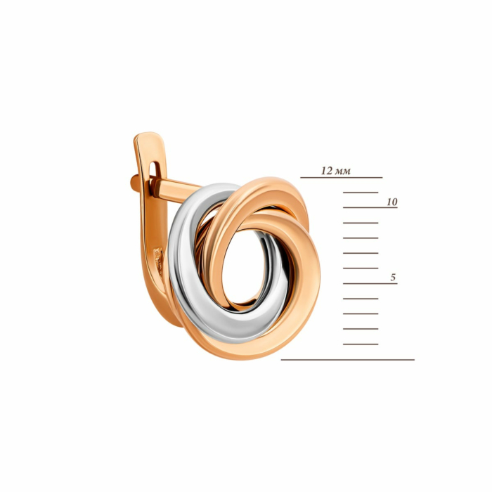 Золоті сережки. Артикул UG52/10/281 чб