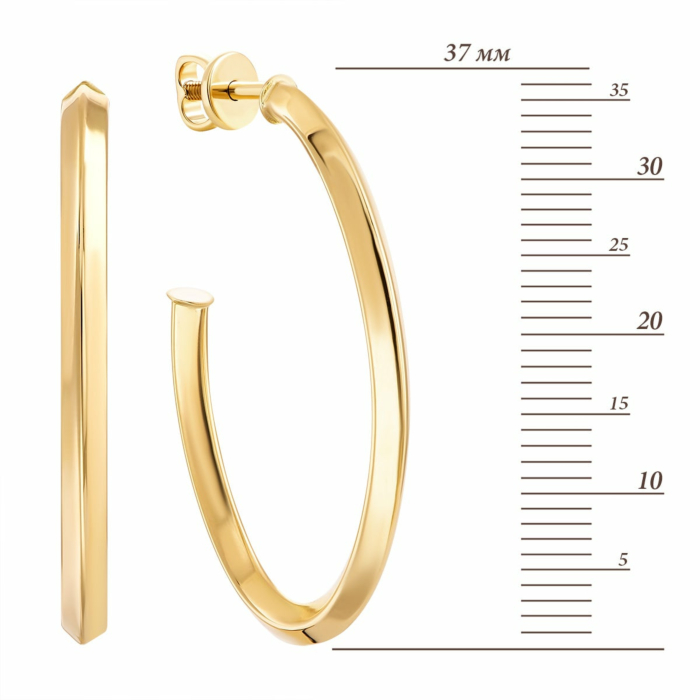 Золотые серьги.Артикул UG52/50/013/2