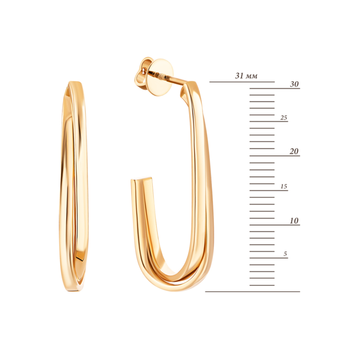 Золотые серьги.Артикул UG52/50/045/2