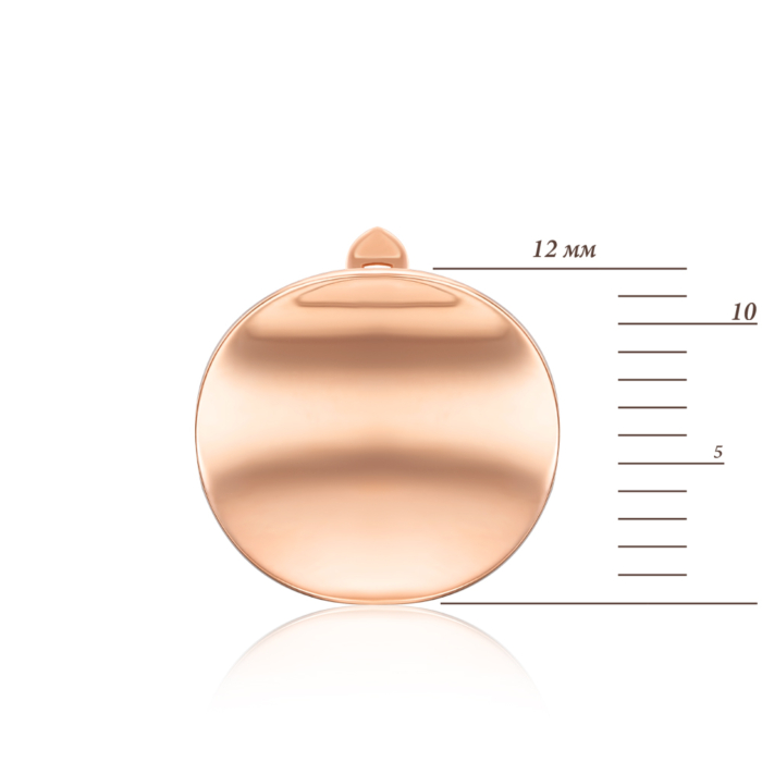 Золотые серьги без вставки. Артикул 02722/01/0