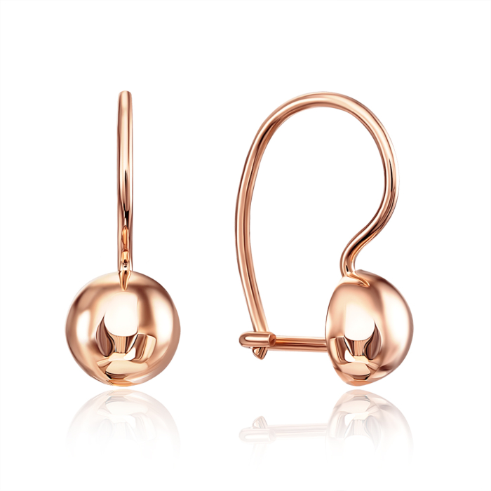 Золоті сережки без вставки. Артикул 02837/01/0