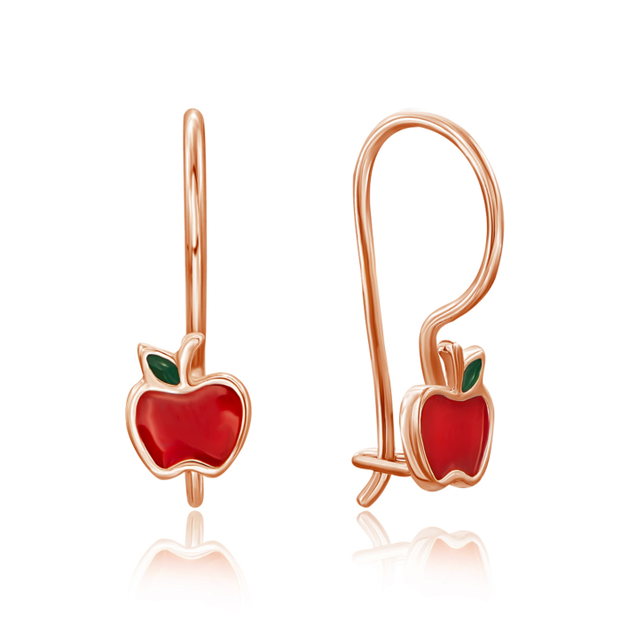 Золоті сережки «Яблучка». Артикул 21432