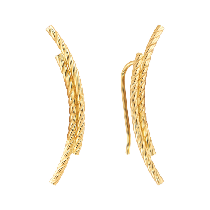 Золоті сережки-кафи.Артикул UG52/30/044/2