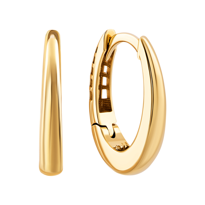 Золоті сережки-конго.Артикул UG52/40/054/2