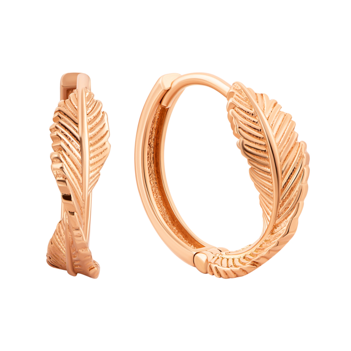 Золоті сережки-конго.Артикул UG52/40/072