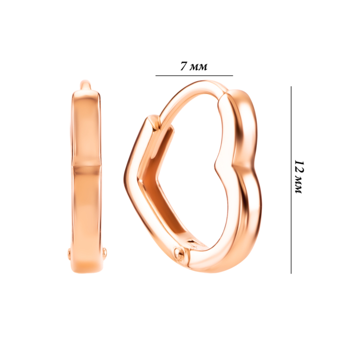 Золоті сережки-конго. Артикул UG520/0394/00/01/01