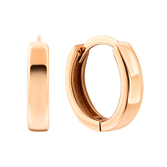 Золоті сережки-конго.Артикул UG5200811510101