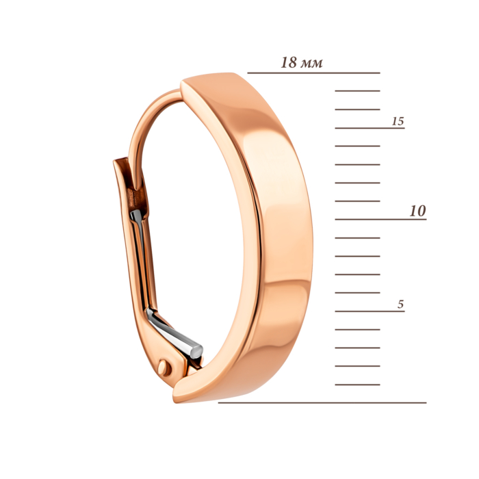 Золотые серьги-конго.Артикул UG52112012201