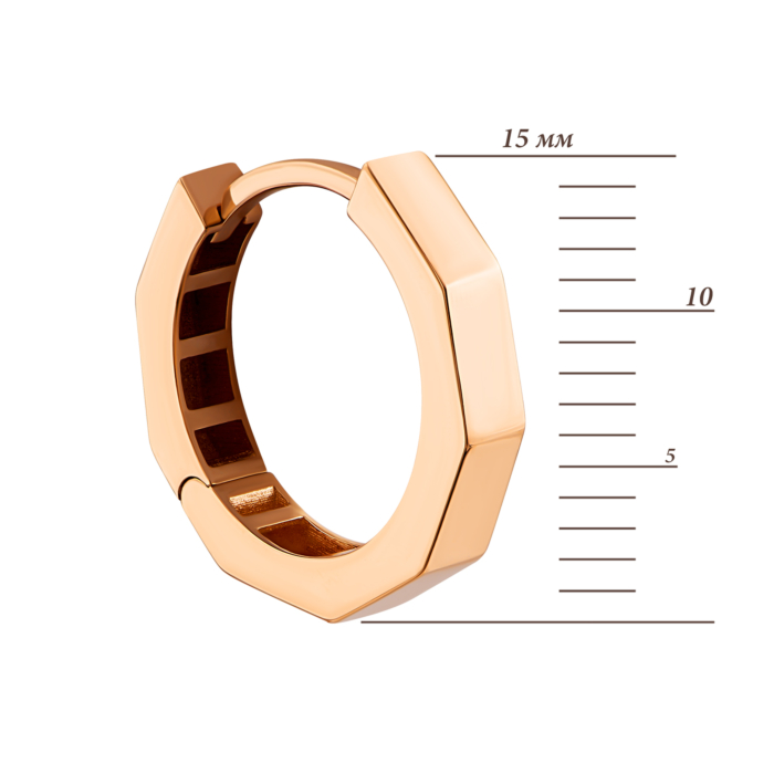 Золотые серьги-конго.Артикул UG52112015901