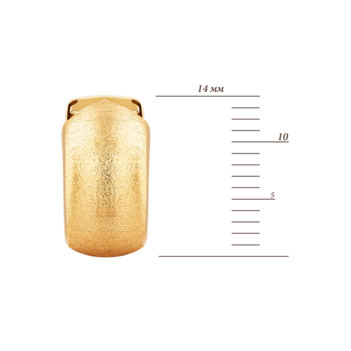 Золоті сережки-конго.Артикул UG52/40/081/2