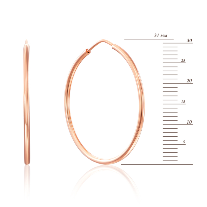 Золотые серьги-конго. Артикул 20811/3