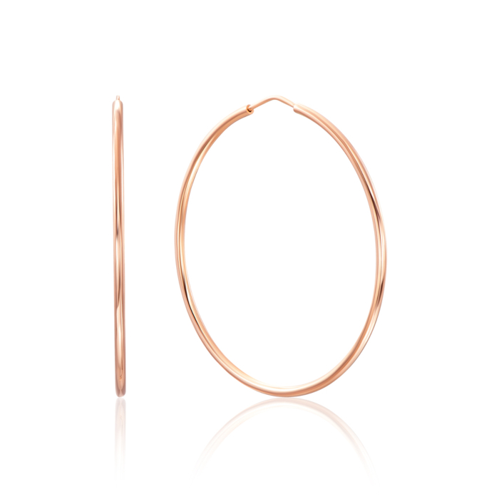 Золоті сережки-конго без вставки. Артикул 20811-4/01/0