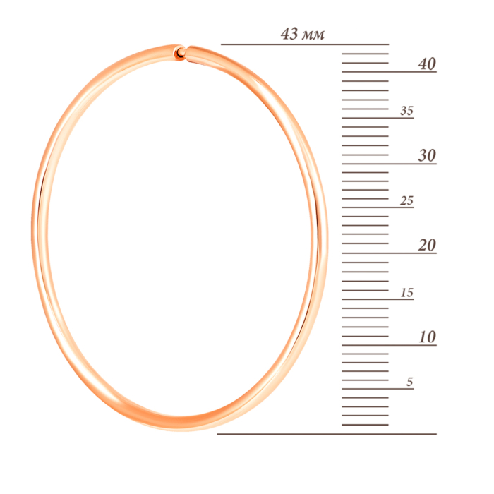 Золотые серьги-конго. Артикул UG5СБ014.1и