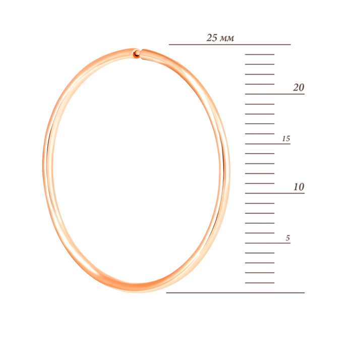 Золотые серьги-конго. Артикул UG5СБ014.7и