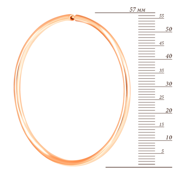Золотые серьги-конго. Артикул UG5СБ014.6и