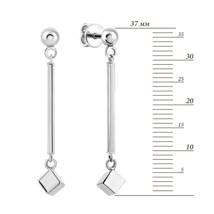 Золоті сережки-підвіски.Артикул UG52/50/082/1