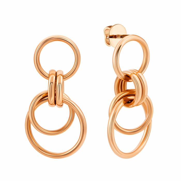 Золоті сережки-підвіски. Артикул UG52/50/318