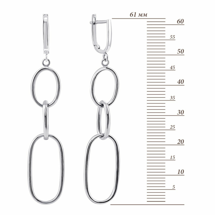 Золоті сережки-підвіски. Артикул UG52/10/021/1