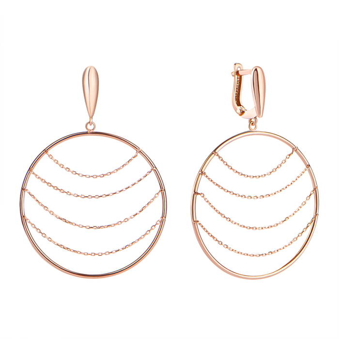 Золоті сережки-підвіски. Артикул UG52/10/036