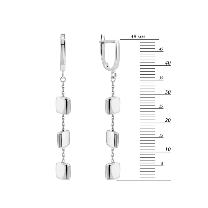 Золотые серьги-подвески. Артикул UG52/10/039/1