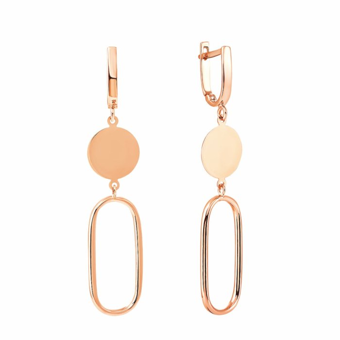 Золотые серьги-подвески. Артикул UG52/10/073