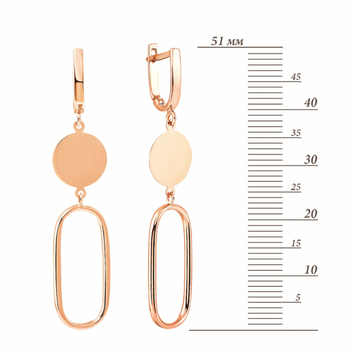 Золотые серьги-подвески. Артикул UG52/10/073