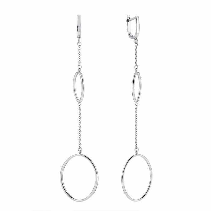 Золотые серьги-подвески. Артикул UG52/10/081/1