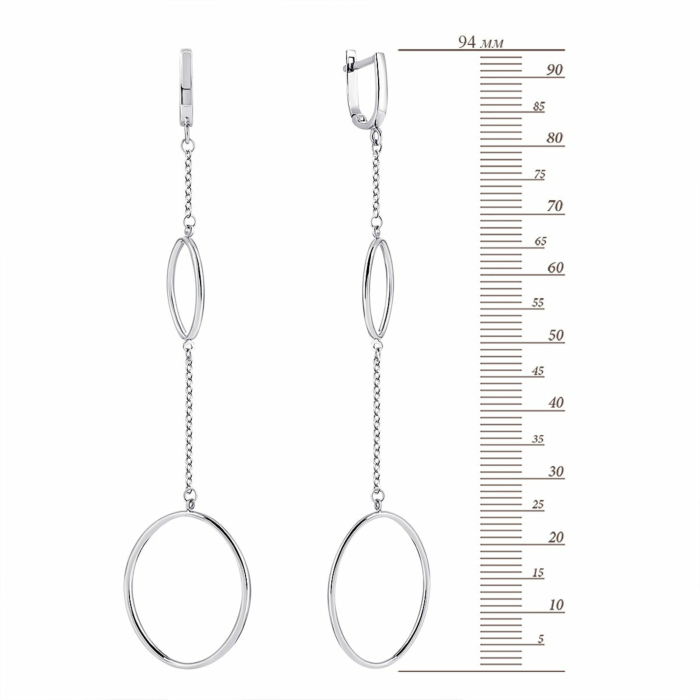 Золотые серьги-подвески. Артикул UG52/10/081/1